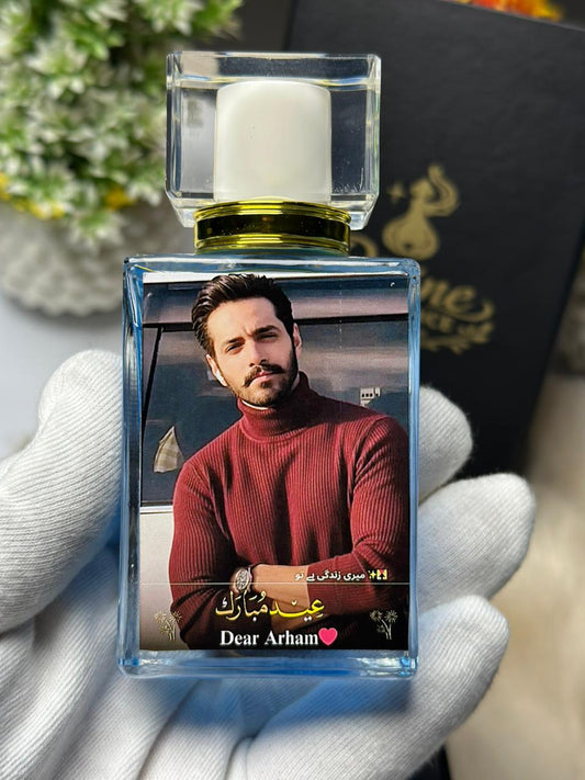 Customize Eid Mubarak Photo Perfume